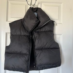 Crop Puffer Vest